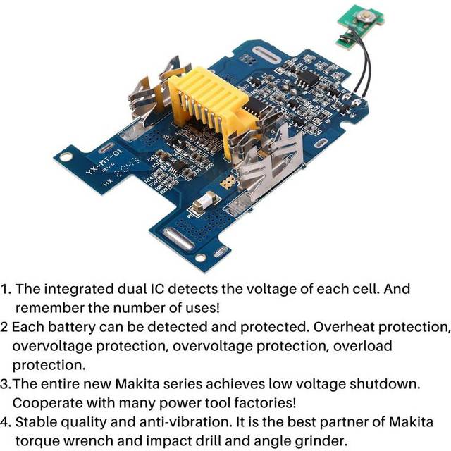 BL1830 Li Ion Battery BMS PCB Charging Protection Board for Makita 18V Power Tool BL1815 BL1860 LXT400 Bl1850