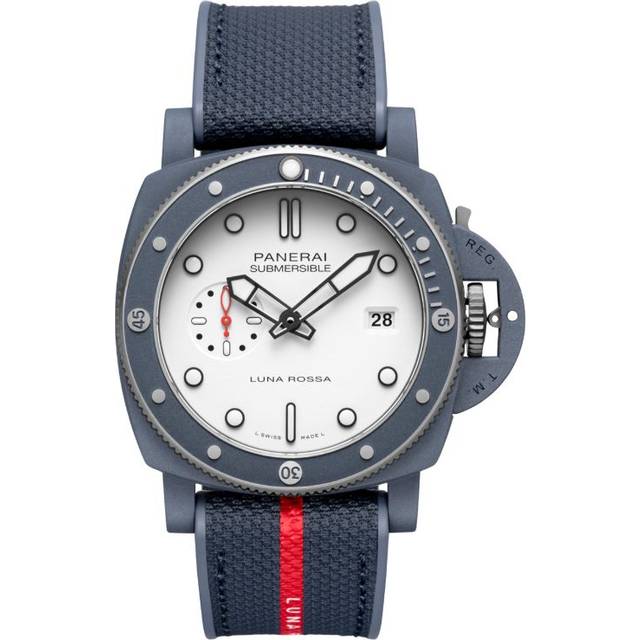 Panerai Ti-Ceramitech Submersible QuarantaQuattro Luna Rossa Watch - White - 44mm