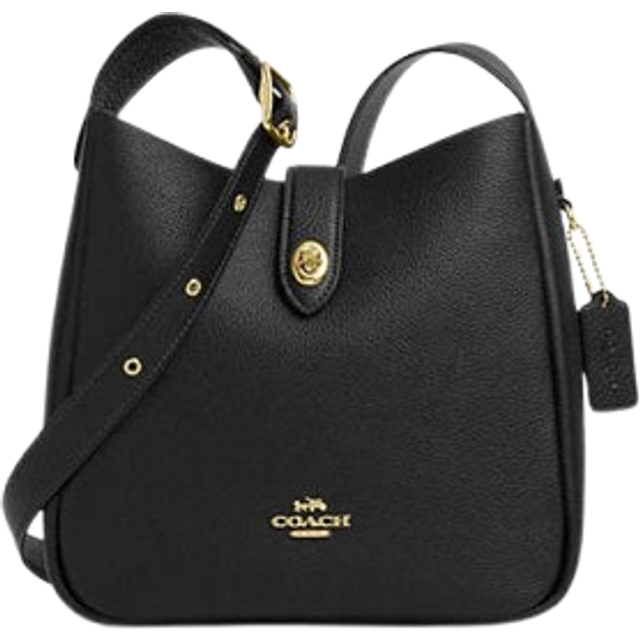 Coach Womens Hadley Convertible Crossbody in Double Face Leather - Black - One Size