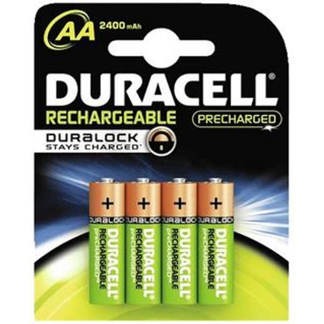 Duracell Rechargeable AA HR6 2500mAh Pre-Charged Rechargeable Batteries | 4 Pack