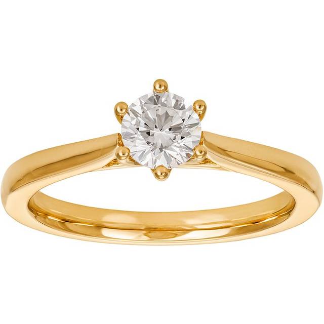 Diamantring i 18K guld, 16.5