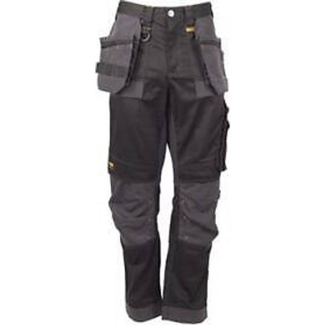 DeWalt Harrison Mens Stretch Work Trousers Black / Grey 36" 33"