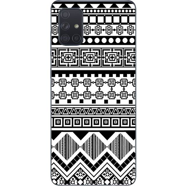 MightySkins SAGA51-Black Aztec Skin for Samsung Galaxy A51 - Black Aztec