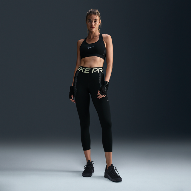 Nike Pro Sculpt Women's High-Waisted 7/8 Leggings - Black - Polyester/Elastane - L (UK 16&#x2013;18)