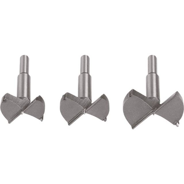 flintronic Forstner Drill Bit, 3PCS Boring Hole Saw Set (Large Size Version) 45/50/60mm Carbide Steel Tool Kits for Woodworking, Furniture, Door