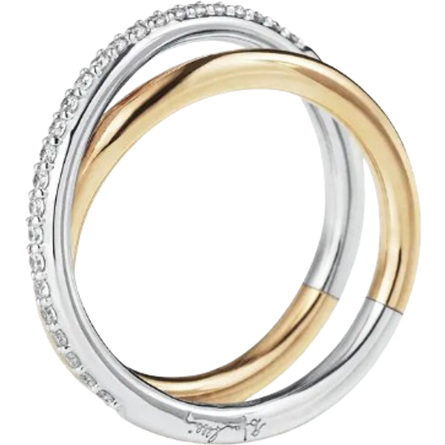 Efva Attling Always Us & Stars Ring 16.50 - GULD & VITGULD
