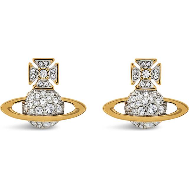 Vivienne Westwood Brighton Bas Relief Earrings, Gold Plated