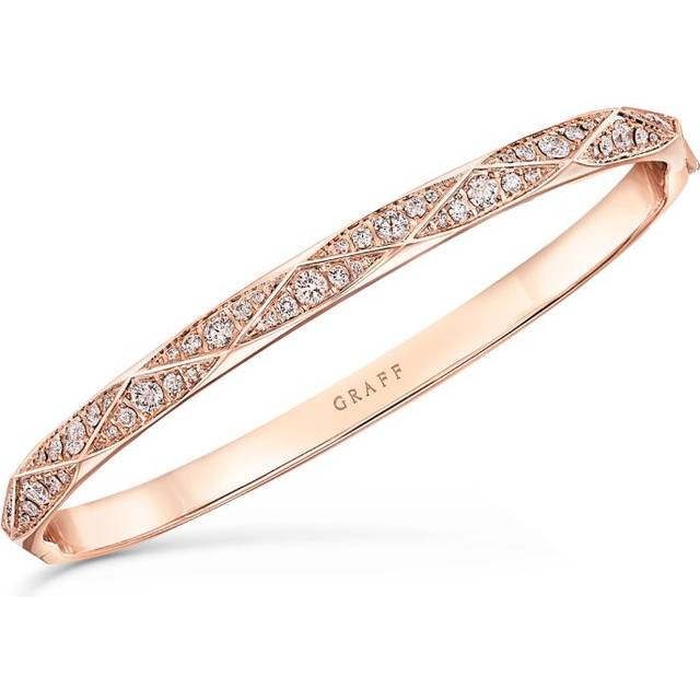 Rose Gold and Diamond Laurence Graff Signature Bangle - 15
