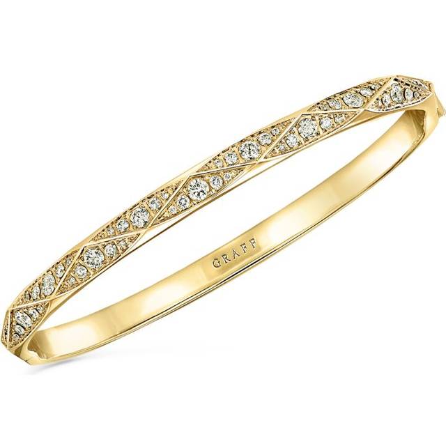 Yellow Gold and Diamond Laurence Graff Signature Bangle - 15