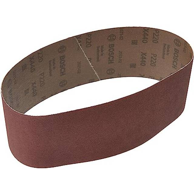 Bosch Accessories 10 pcs. Sanding Belt Set X440 Best for Wood and Paint (75 x 533 mm, Grit 220, Accessories for Belt Sanders)