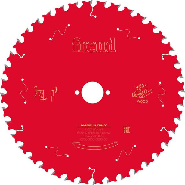 Freud Table Saw Blade 254 x 30 x T40 Steel