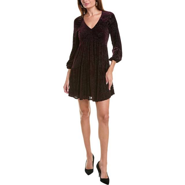 Taylor Velvet Burnout Mini Dress