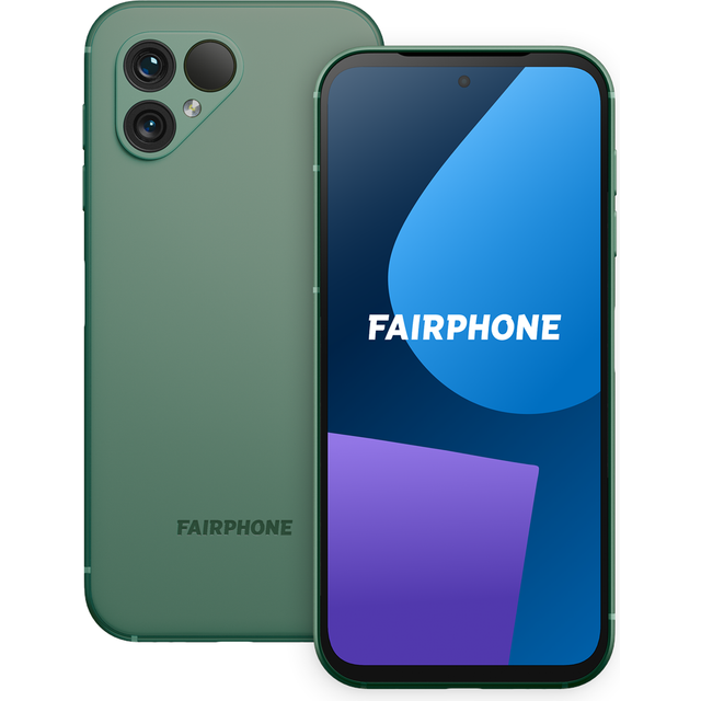 Fairphone 5 - 5G pekskärmsmobil - dual-SIM - RAM 6 GB / Internminne 128 GB - microSD slot - OLED-skärm - 6.46" - 2700 x 1224 pixlar (90 Hz) - 2 bakre