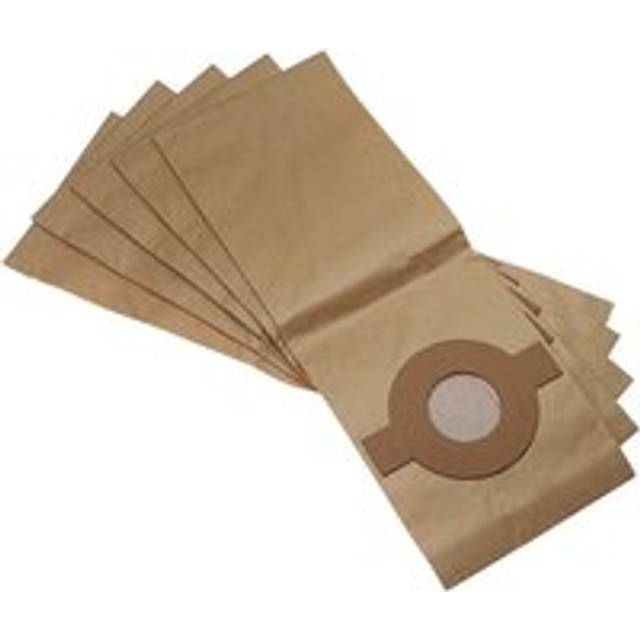Vhbw - 5x Vacuum Cleaner Bag compatible with Nilfisk Alto Wap Buddy 15, Wap Buddy 18 Vacuum Cleaner, paper, 44 cm x 16 cm, Brown