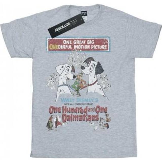Disney Boys 101 Dalmatians Retro Poster T-Shirt 9-11 Years vit