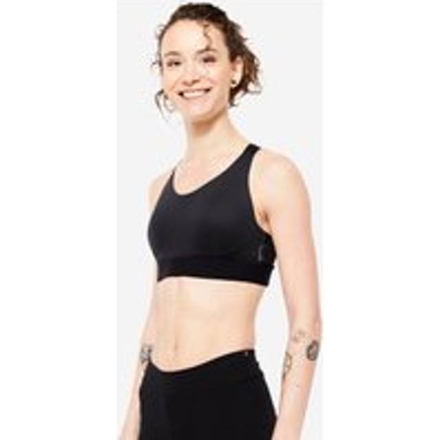 Second Life - Women's High Support Adjustable Sports Bra With Cups - Black - Excellent