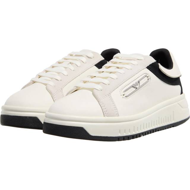Emporio Armani, Sneakers, female, White, 6 UK, Multicolour Lace Closure Trainers