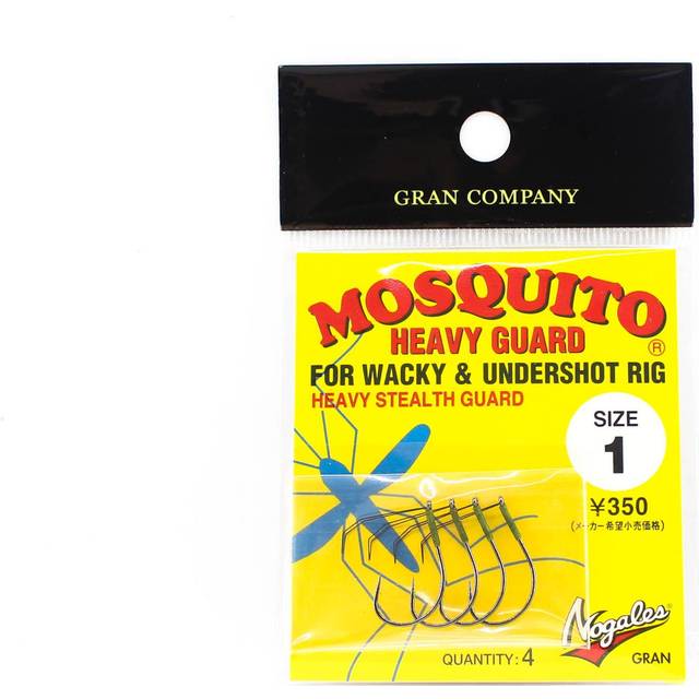 Varivas Mosquito Wacky Worm Hook Heavy Guard Size 1 (4083)