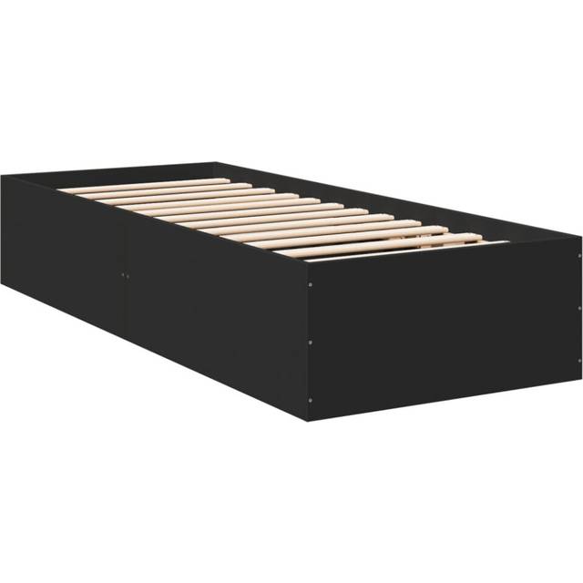 Vidaxl - Bed Frame without Mattress Black 90x190 cm Single