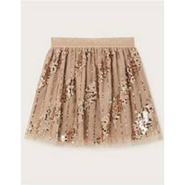 Sequin Tulle Skirt Gold - 5-6 Years