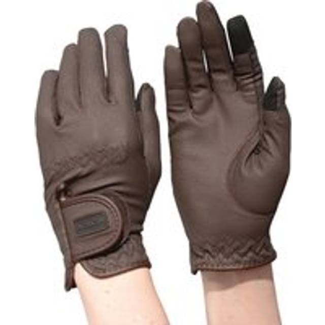 (Brown, X-Large/9) Dublin Everyday Touch Screen Compatible Horse Riding Gloves