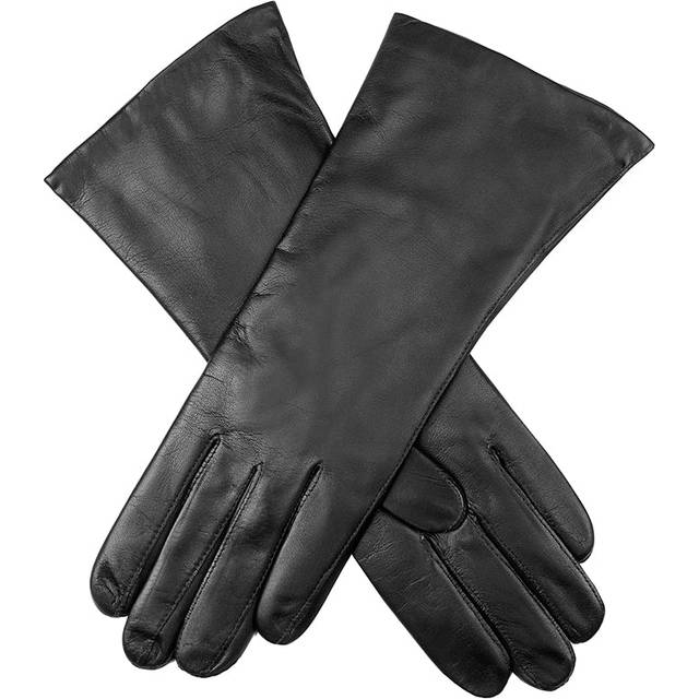Dents Womens Black Helene Cashmere-lined Leather Gloves 6.5 - BLACK