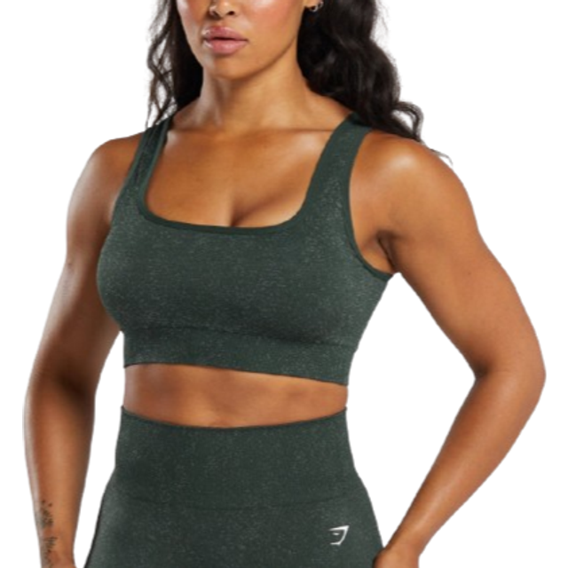 Adapt Fleck Sports Bra - Victory Green/ Unit Green