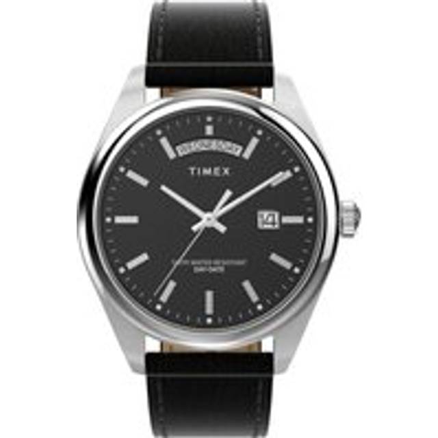 Timex Mens Legacy Black Leather Watch TW2W57400