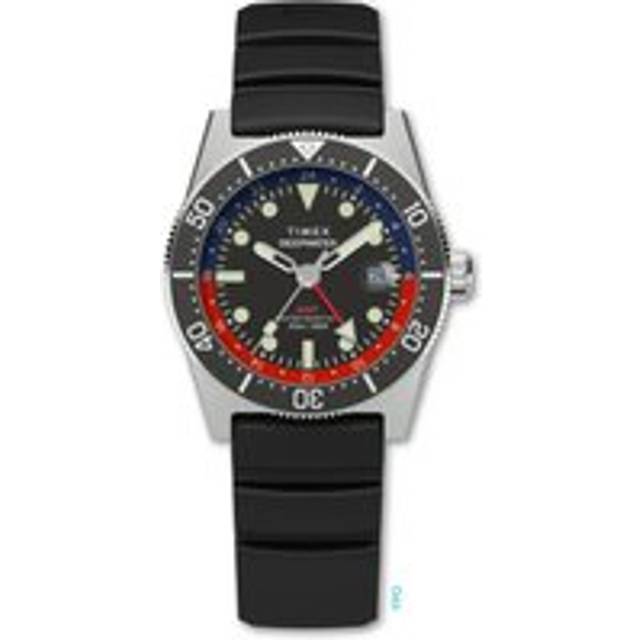 Timex Deepwater Reef 200 GMT 41mm Rubber Strap Watch TW2W75000