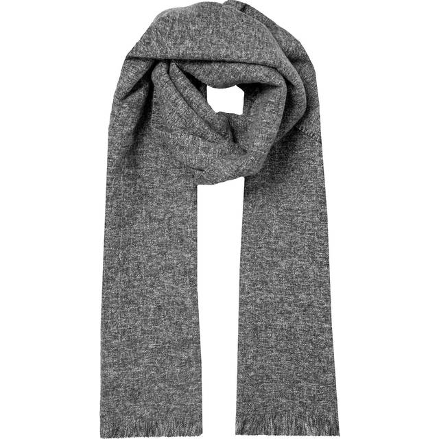 Men’s Marl Scarf with Fringe Ends - Navy / ONE