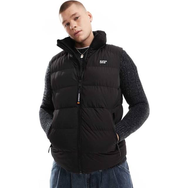 Superdry Sports Puffer Gilet, Black
