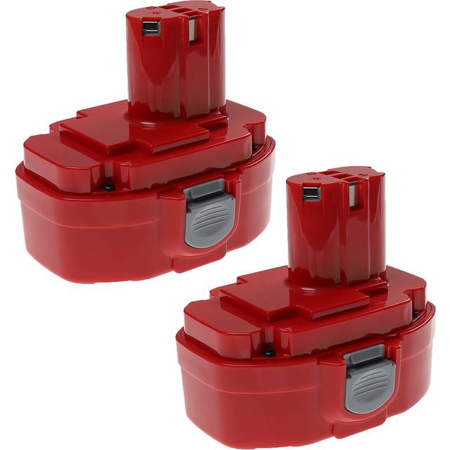 Extensilo - 2x Replacement Battery compatible with Makita 5036DB, 5036DWA, 5036DWB, 5036DWD, 5036DWFE, 5046DA Electric Work Tool (3300 mAh, NiMH, 18