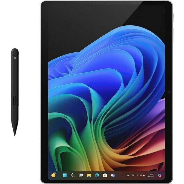 Microsoft Surface Pro 11 Copilot PC Qualcomm Snapdragon 1 TB 33 cm (13 tum) 16 GB Wi-Fi 7 (802.11be) Windows 11 Pro platina