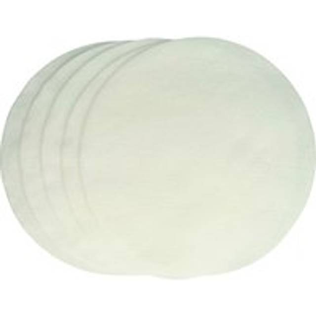 Vhbw - 5x Fine Filter compatible with Nilfisk-Alto Ergo Clean, Euro, 115, 130, 135, 950 Vacuum Cleaner - Fleece Filter, White, Round