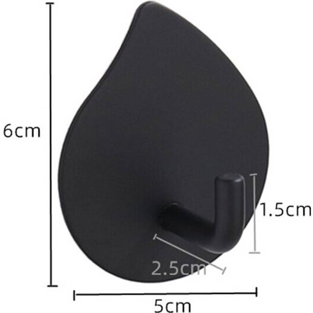 (a-10) 304 Stainless Steel Wall Hook Self Adhesive Sticky Hooks Towel Key Umbrella Hanger Kitchenware Storage Hook For Kitchen Bathroom