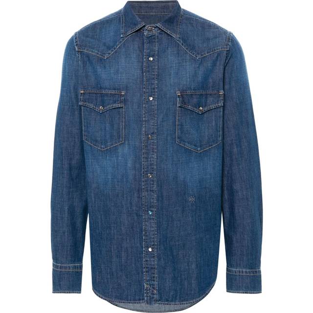Jacob Cohën, Skjorta, Herr, S, Denim, Denimskjorta - blue (S)