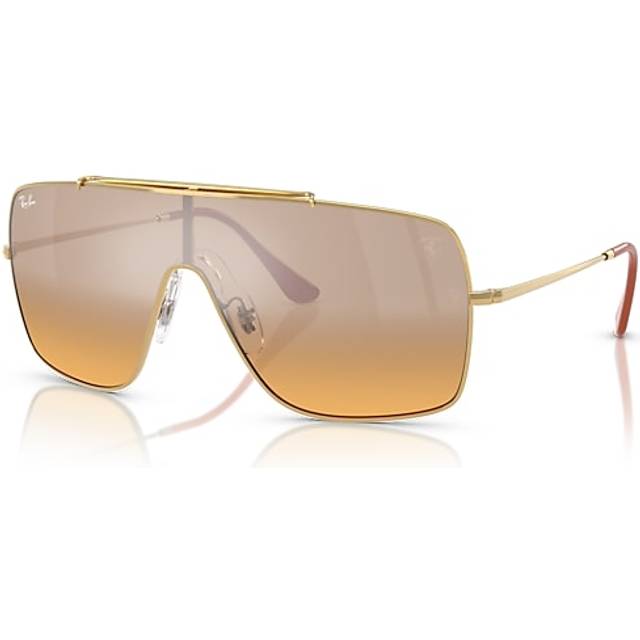 Ray - Ban Unisex RB3697M  F105Y1 Sunglasses Metal Gold  Squared Normal Shaded