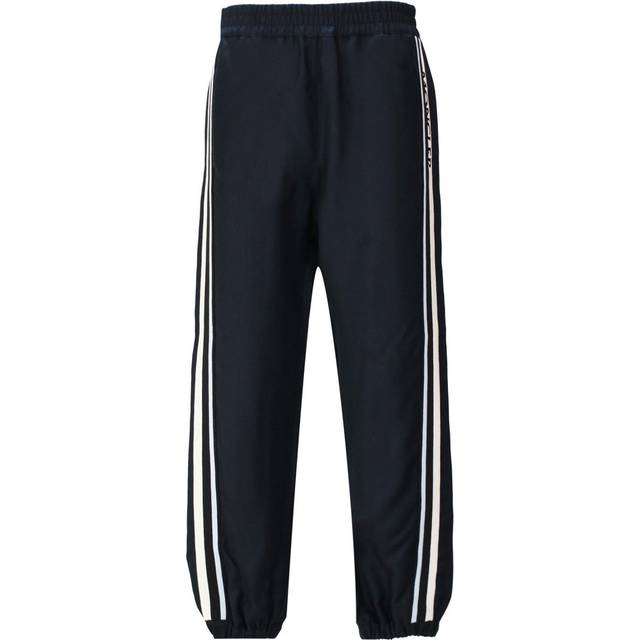 Moncler, Byxor, Dam, XS, Blå byxor med elastisk midja - blue (XS)