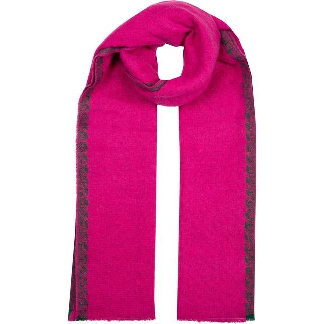 Women’s Chevron Pattern Scarf with Fringe Ends