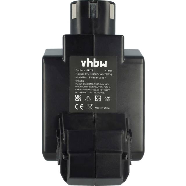 Battery Replacement for Hilti BP72, BP60, 331530, BP40 for Power Tools (3000 mAh, NiMH, 24 v) - Vhbw