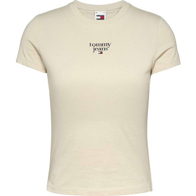 Tommy Jeans Slim Essential Tee - Cream