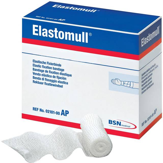 Fixeringsbinda viskos Elastomull - 12cmx4m bom/viskos/PA - 20 st
