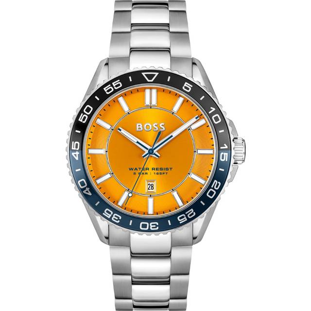 Boss Herrenuhr Runner 3H 1514206 - silber