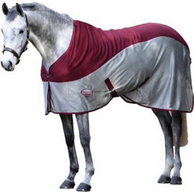 "(6' 9"", Burgundy/Grey) Weatherbeeta Micro-Air Standard Neck Cooler Rug"