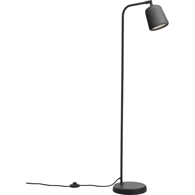 New Works - Material Floor Lamp, Dark Grey Concrete - Läslampor - Noergaard &amp; Kechayas - Grå