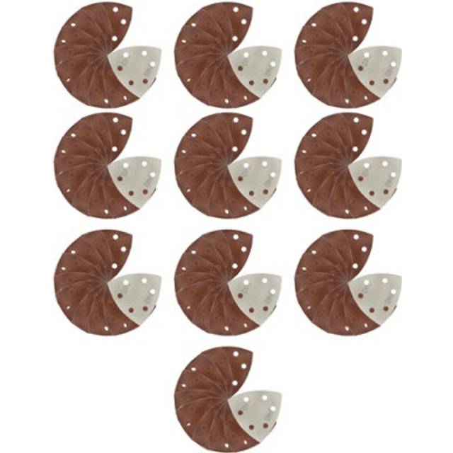 Hook/loop Sanding Abrasive Discs Pads 90mm Sanding Triangle 100 Pk Mixed Grit
