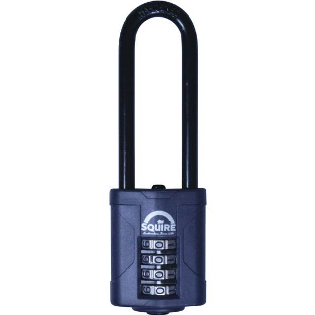 Squire CP50/1.5 Combination Padlock 4-Wheel 50mm Long Shackle 38mm Boxed