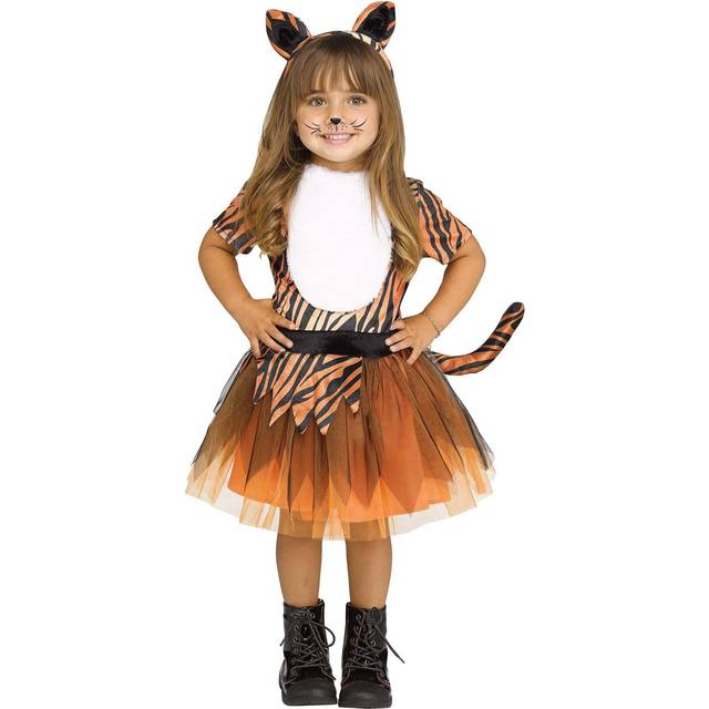 Girl's Tutu Tiger Toddler Costume | Animal Costumes - Black&#47;Brown&#47;Beige (3T/4T)