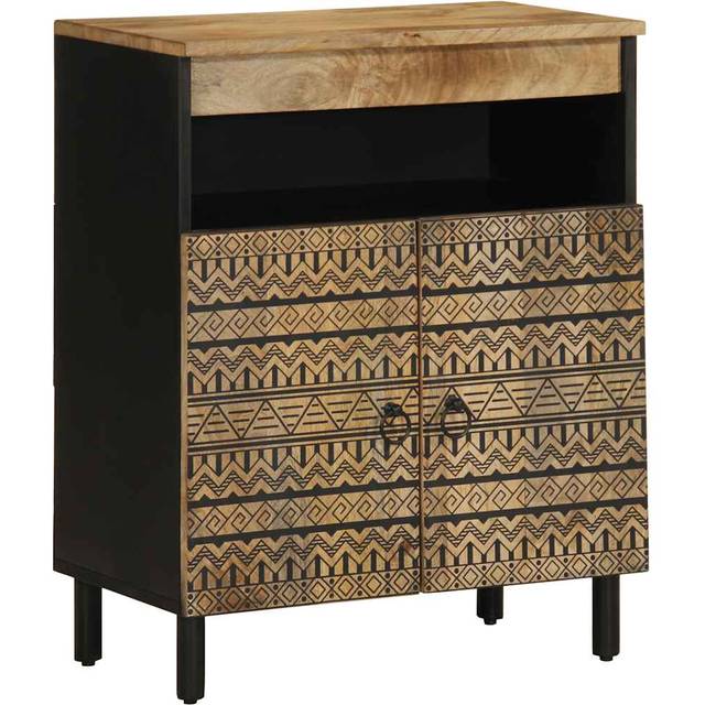 vidaXL Sideboard 60x33.5x75 cm Solid Rough Wood Mango - Brown