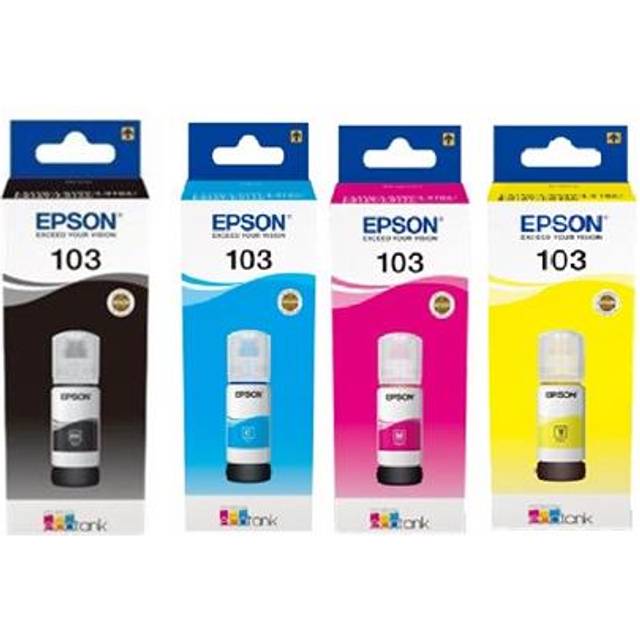 Epson EcoTank L5190 Printer Ink Cartridges (4 Pack) -C13T00S14A10 Multipack Original